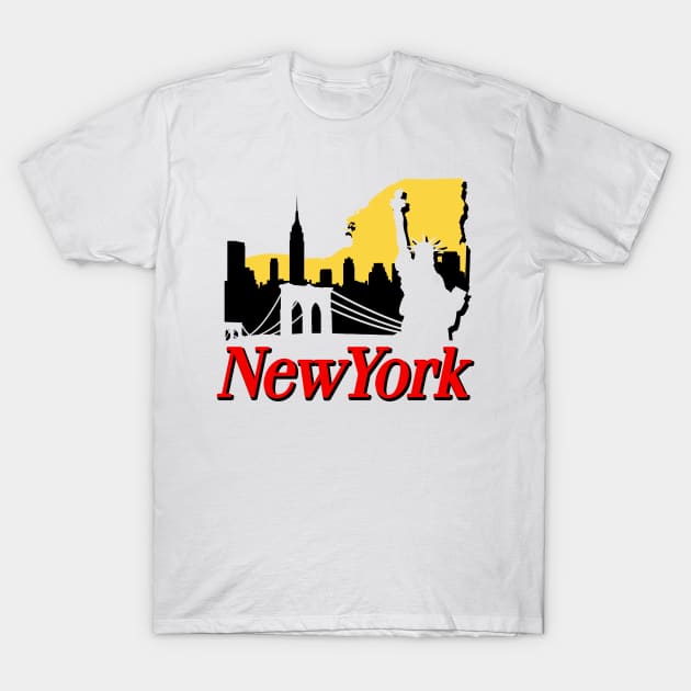 New York T-Shirt by nickbuccelli